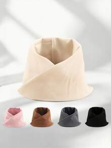 1pc Kids Solid Color Neck Warmer & Toddler Neck Warmer, Children's Scarf, Soft Winter Protective Ski Neck Gaiter, Suitable For Boys And Girls In Cold Weather - Crossover - View 1