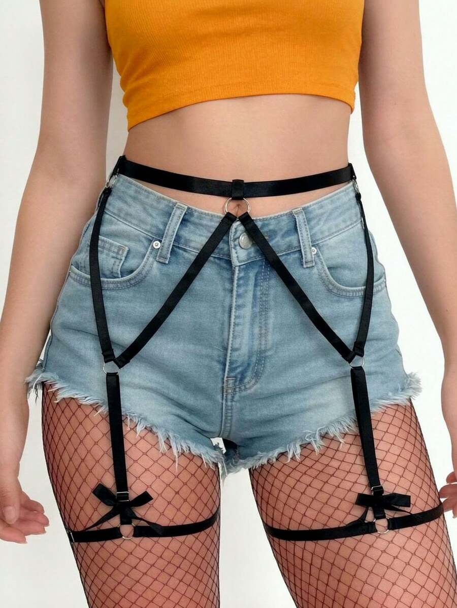 1pc Women's Sexy Lingerie With Adjustable Elastic Decorative Strap, Suitable For Holiday And Daily Wear Accessory - Multicolor - View 1