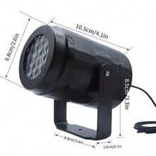 Halloween Projection Light - 16 Color Pattern Atmosphere Light. USB Plug And Play. 16 Projection Modes. Adjustable Angle. Freely Placeable. Suitable For Bedroom Bedside, Living Room, Bar, Cafe And Holiday Party Decoration Light - Multicolor - View 4