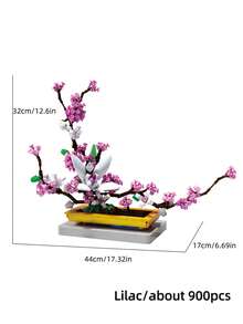 SALYWEE Creative Adult Building Block Flower Set, Rose Sunflower Osmanthus Lilac Artificial Flower Bricks, DIY Desktop Ornament, Ideal Gift For Home Decoration - Multicolor - View 11