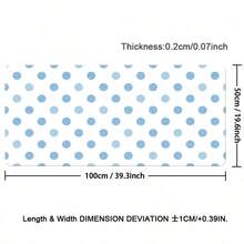Korean Ins Cute Minimalist Dot Oversized Mouse Pad | Creative White Blue Polka Dot Aesthetic Washable Office Desk Mat For Girls Study Work - View 13
