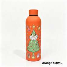 The Grinch 6 Colors Christmas Vacuum Insulated Water Cup, Joyful Christmas Style With Carrying Strap Stainless Steel , Double-Wall Reusable Travel Tumbler, Winter Holiday Christmas Gift - Multicolor - View 6