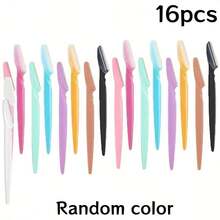 48pcs Beginner Eyebrow Shaping Tool Set, Unisex Blades Makeup Tools, Hair Removal Tools - Multicolor - View 9