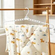 2pcs 360° Rotatable & Extendable Clothes Hangers With Non-Rotatable Hooks, Space-Saving Durable Closet Storage Hanging Rack, Sturdy Smooth Minimalist Design, Suitable For Wardrobe And Laundry Room Organization - Multicolor - View 4
