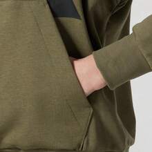 Adidas New Men's Comfortable Windproof Casual Knit Hooded Pullover - Olive Green - View 5