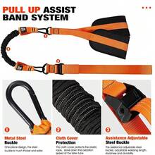 Men's Chest Workout Resistance Band, Adjustable Pull-Up Assist Band, Fitness Training Band - Multicolor - View 7