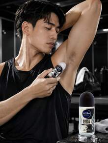 NIVEA 男士隱形黑白活力滾珠除臭劑 50ml，48小時防汗保護，黑衣不留白痕、白衣不留黃漬，不黏膩、無酒精，適合日常使用，50ml/1.69 Fl.Oz. - 50ml - 查看 10