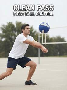 1 st volleyboll nr 5, grundstil, nybörjarmodell, lämplig för nybörjarträning, vackra färger och utsökt mönsterdesign, för individuell träning och lagtävling, PVC-material, maskinsydd, mjuk och bekväm känsla, för inomhus- och utomhusbruk - Multifärgad - Visa 4