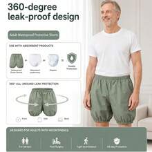 Washable Reusable Adult Cloth Nappy Pants, Breathable Soft Elastic Waist Incontinence Underwear For Elderly, Postpartum, Daily Wear - View 4