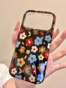 Early Autumn Colorful Foil Floral Pattern Phone Case Compatible With Iphone 18 Pro Max, 17, 16 Pro, 17 Pro Max, 15, Full Coverage Anti-Drop Protective Cover, Personalized Women's Style - Multicolor - View 2