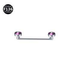 1 buah Kuku Implan Kulit Sudut Siku Dua Ujung G23 Titanium Tertanam dengan Lapisan Berlian Ceko, Perhiasan Tusuk Paduan Titanium - Penanaman kuku (1 set) - View 29