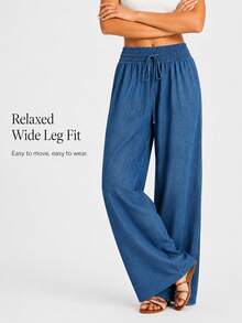 Women Pants - Blue - View 6