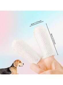 50pcs Dog & Cat Ear Cleaning Pads, Soft & Easy To Use Specialized Cleaning Pads For Pets, Fresh Breath, Remove Post-Meal Residue, Gentle & Non-Irritating, Suitable For Daily Ear & Oral Care Of Pet Cats & Dogs - Multicolor - View 6