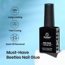 Lem Gel Kuku Beetles 9 In 1 untuk Ujung Kuku dan Kuku Akrilik Bening Tahan Lama, Tidak Perlu Pengeringan, Lem Ekstensi UV untuk Ujung Kuku Palsu dan Kuku Tempel Bening - Lem Gel Kuku 9 in 1 - View 2