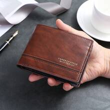 CarrKen 1pc Men's New Multi-Slot Multifunctional European & American Style Short Wallet, Exquisite Versatile Design For Men And Teenagers - Multicolor - View 13