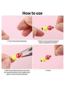 Stopper Beads & Bead Caps For Handmade Bracelets, Necklaces, Earrings, Keychains, Anklets, Crimp Beads For DIY Jewelry Making - Cylindrical - View 4