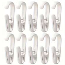 10pcs Multi-Function Clothes Clips, Beach Towel Clips, Chair Clips, Towel Rack Clips, Clothing Stores Home Office Studio, Laundry Closet Organizer, Adjustable Grip Pool Patio Camping Memorial Day Independence Day, Clothes, Clothing Clips - Multicolor - View 9