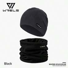1 Set Of WRELS Thermal Hat And Neck Warmer Set, Fleece-Lined Ski Mask, Windproof Ski Hat, Thermal Neck Gaiter, Accessories For Skiing And Motorcycle Riding - Multicolor - View 9