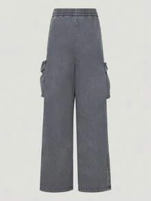 Adidas Originals Quần dài dệt STREET W TP cho nữ KX3047 - Xám - Xem 3