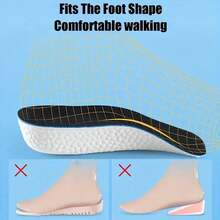 Height Increase Insoles For Men & Women,Ultra-Comfortable Shock-Absorbing Insoles - Invisible Soft Sole , Breathable & Shock Absorbing, Comfortable For Sports & Daily Wear, - Multicolor - View 4