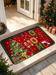 1 buah Keset Pintu Persegi Motif Pohon Natal Merah, Keset Pintu, Karpet Kecil, Keset Selamat Datang, Karpet, Alas Lantai, Keset Pintu Luar Ruangan, Karpet Dapur, Dekorasi Rumah, Keset Pintu Depan, Karpet Area, Alas Luar Ruangan, Dekorasi Rumah, Karpet Area, Karpet Taman, Karpet yang Dapat Dicuci - Beraneka warna - View 5