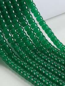 1串天然石綠色砂岩圓形配件珠 水晶能量石珠 用於珠寶製作 DIY 手鍊項鍊 4 6 8 10mm - 綠東陵 - 查看 11