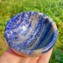 1pc Natural Crystal Carved Bowl, Crystal Home Decor, Spiritual Altar Offering Bowl, Unique Holiday Gift, Crystal Collector - Multicolor - View 17