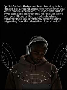 Apple AirPods Max 2 2026 Headphone Bluetooth Over-Ear Baru, Chip H2, Peredam Kebisingan Aktif, Audio Spasial, Suara High-Fidelity, Daya Tahan Baterai Lama, Berbagai Pilihan Warna, Kompatibel dengan iPhone/iPad/Mac dan Model Lainnya - View 6