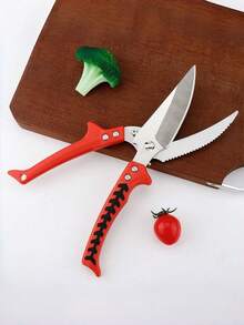Kitchen Fish Bone Scissors, Heavy Duty Chicken Bone Shears, Stainless Steel Detachable Scissors, Household Food Cutter, Bottle Cap Opener - Multicolor - View 9