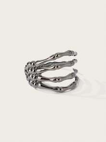 Altistry 1pc Gothic Punk Ghost Claw Metal Personalized Bracelet, Suitable For Holiday Theme Parties, Galas, Bars, Street Hip-Hop - Ghost Claw - View 2