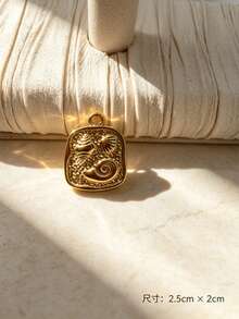 2Pcs Gold Ocean Shell Starfish Conch Charms, Vintage Embossed Metal Pendants For DIY Handmade Jewelry Making - Gold - View 6