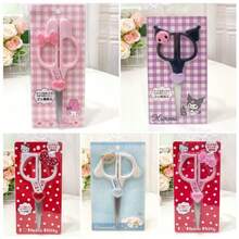SANRIO 1pc Girl Style Cartoon 3D Decorative Handmade Scissors With Protective Cover, Scrapbooking Paper Cutting Small Scissors, Student Office Stationery - Multicolor - View 13