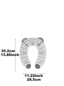 1pc Children's Folding Toilet Seat, Toddler Potty Training Seat, Portable Travel Toilet Seat (With Storage Bag), Anti-Slip Protective Design - Multicolor - View 7