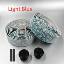 VXM Gradient Color Anti-Slip Wear-Resistant Snowflake Print Road Bike Handlebar Tape, Shock-Absorbing Breathable Comfortable Handlebar Wrap Tape With Bicycle Riding End Caps - Multicolor - View 11