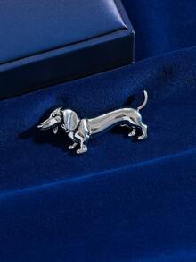 Creative Funny Puppy Brooch For Women - Silver - View 2