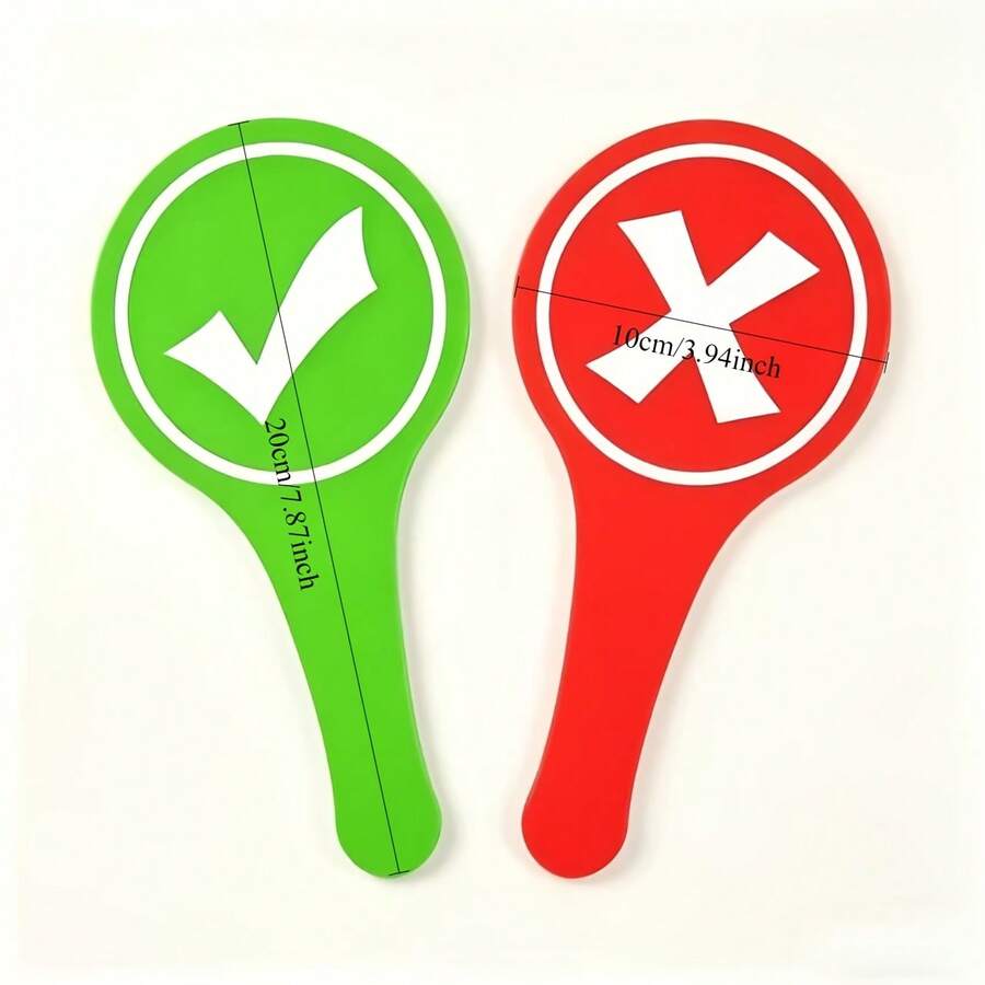 4/8 Pack Correct/Incorrect Hand Held Sign Cards, Dry Erase Response Cards For Classroom Teaching Interactive Learning