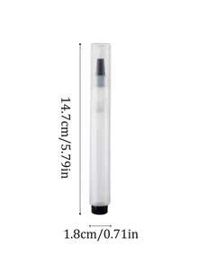 Refillable Transparent Empty Twist Pen For Cuticle Oil, Compact Portable Brush Tip Cosmetic Container, Multi-Use Travel Beauty Tool For Cuticle Oil, Nail Essence, Lip Gloss, Concealer - Multicolor - View 11