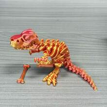 3D Printed Movable Cartoon Tyrannosaurus Rex Toy, Children's Stress Relief Decoration, Realistic Dinosaur Model Birthday Gift, Fidget Toy - Tyrannosaurus Rex - View 10