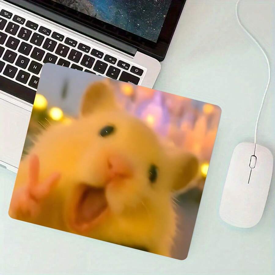 Cartoon Square Mouse Pad Small Mousepad Hamster Desk Accessories ...