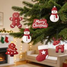 Christmas Tree Hanging Ornaments Party Decoration Hanging Decor Old Man Snowman Deer Holiday Party Atmosphere Props - Christmas - View 12