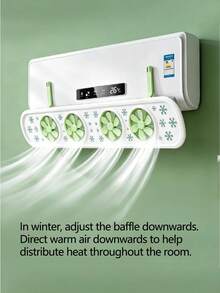Wall-Mounted Air Conditioner Air Deflector, Adjustable Air Outlet Wind Guard, Anti-Direct Blow Air Vent Cover For Home And Office - Multicolor - View 6