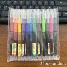 24/12/1pc Quick-Dry Liquid Ink Pen, 0.5mm Ultra-Fine Tip Direct-Writing Liquid Ink Pen, Smooth Writing Without Smudging, Suitable For Diary, Notes And School Office Supplies - A - View 7