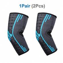 2pcs Adjustable Elbow Braces, Unisex Elbow Compression Sleeve Wrap, Suitable For Outdoor Sports, Basketball, Tennis, Volleyball, Baseball, Weightlifting, Golf, Fitness Training - Multicolor - View 26