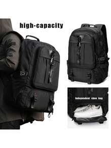 Men's Functional Backpack Hiking Outdoor Climbing Bag New Large Capacity Expandable Travel Carry-On Backpack Travel Bag 80L - Multicolor - View 5