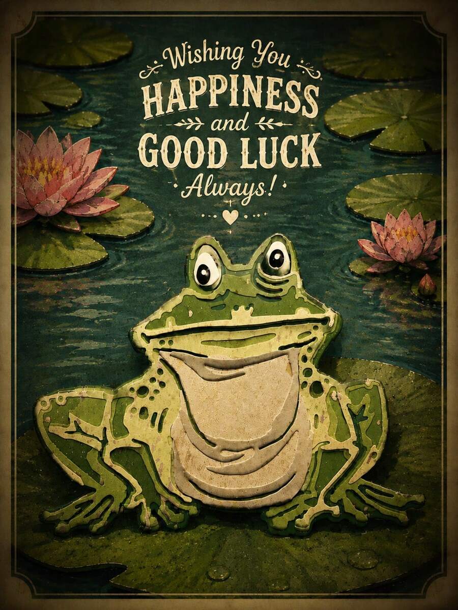 1PC Frog Metal Cutting Dies, New Arrival Die Cuts, Embossing Stencils For DIY Crafting Scrapbooking Supplies, Template Mould, Photo Album Decorative Paper Die Cuts For Card Making, DIY Craft Decoration - Frog - View 1