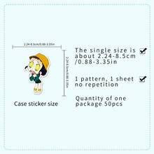 Hasbro 50pcs KPOP Demon Hunters Girl Group Stickers, Anime Movie Waterproof Decorative Phone Case Stickers - Multicolor - View 2