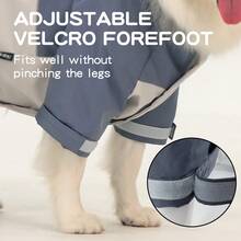 Pet Dog Autumn/Winter Windbreaker Jacket For Large And Medium Long-Haired Dogs, Hooded Windproof Reflective Dog Coat With Leash Attachment, Night Reflective Dog Clothes For Walking, Water-Resistant Dog Raincoat For Outdoor Use - Green - View 10