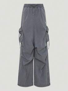 Adidas Originals Quần dài dệt STREET W TP cho nữ KX3047 - Xám - Xem 1