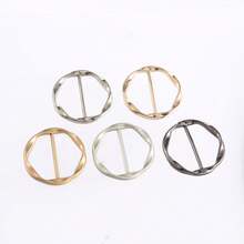 1/3/5pcs Multi Functional Alloy Buckle Set - Versatile, Matching, Can Shorten Length, Can Knot, Suitable For Scarves, Belts, Waistbands, And T-Shirts, Casual Style, Autumn Decoration - Multicolor - View 5