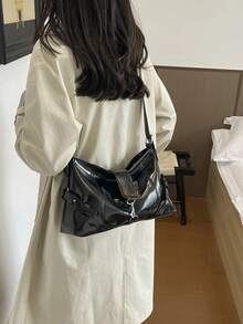 2026 New Fashion Versatile Large Capacity Casual Design Shoulder Crossbody Women's Bag - Black - View 6